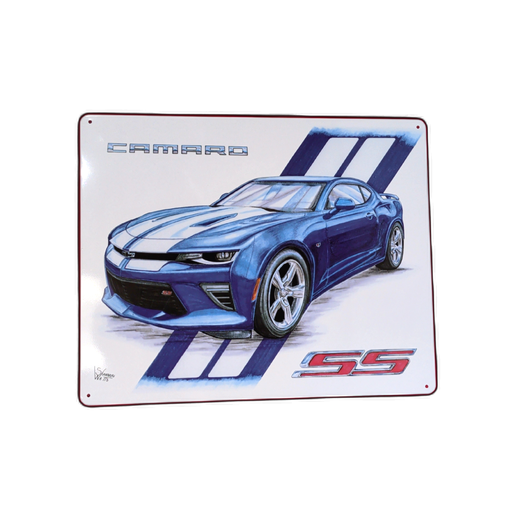 Metal Sign Camaro SS12 X 15"
