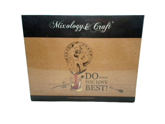 11pcs. Rustic Bartender Kit Mixology & Craft