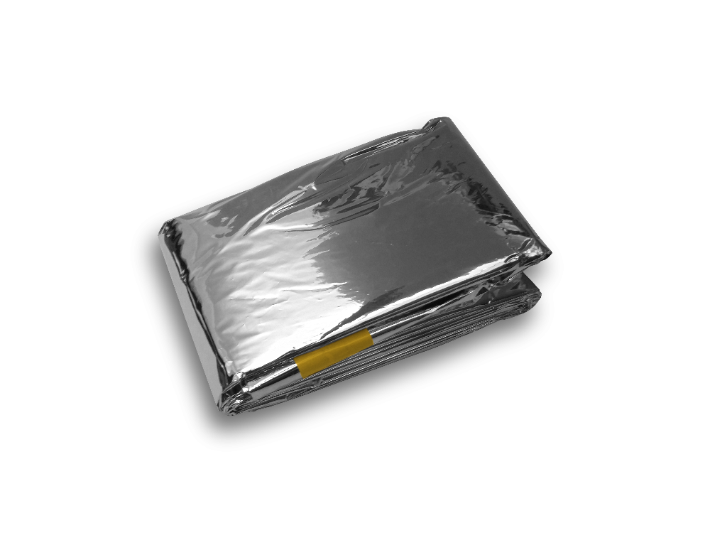 Emergency Bag 84" x 36" Aluminized film W/yellow tape