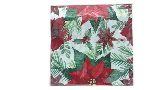 Christmas Serviettes Poinsettias