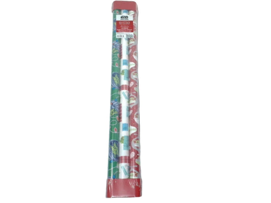 Xmas Gift Wrap 3 Rolls 60sq. ft. Star Wars The Mandalorian Assorted (ENDCAP)