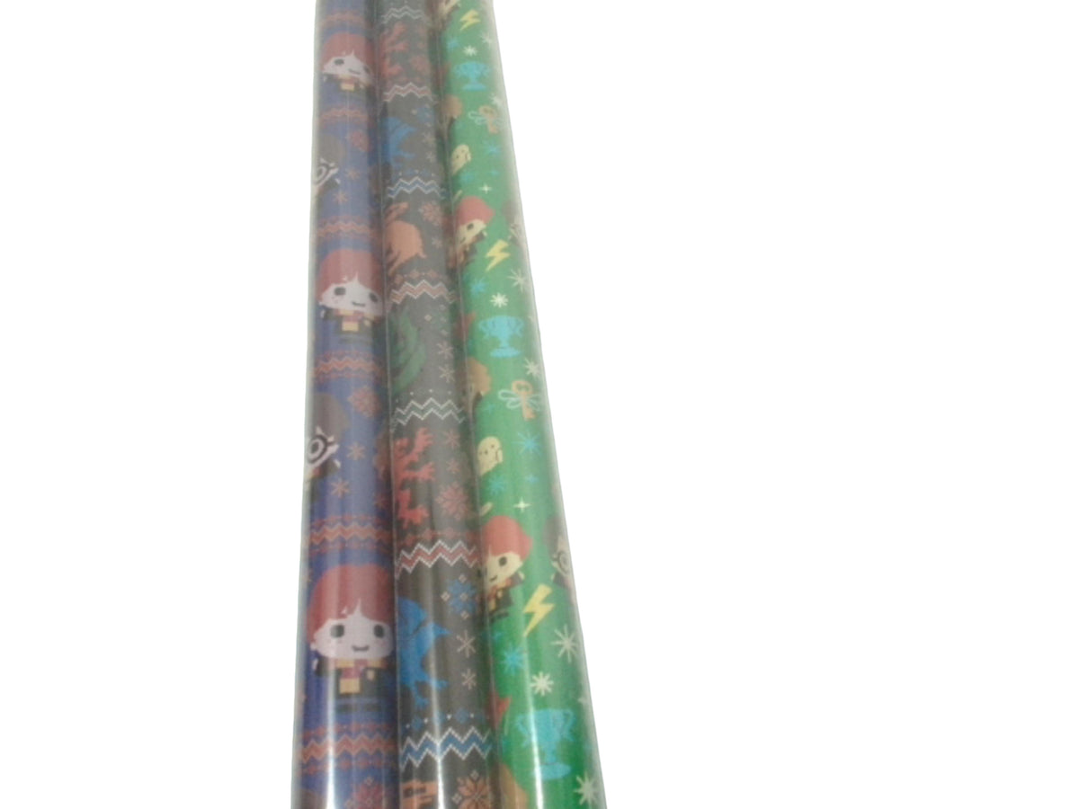 Gift Wrap 3 Rolls 60sq. ft. Harry Potter Assorted (ENDCAP) - Additional View