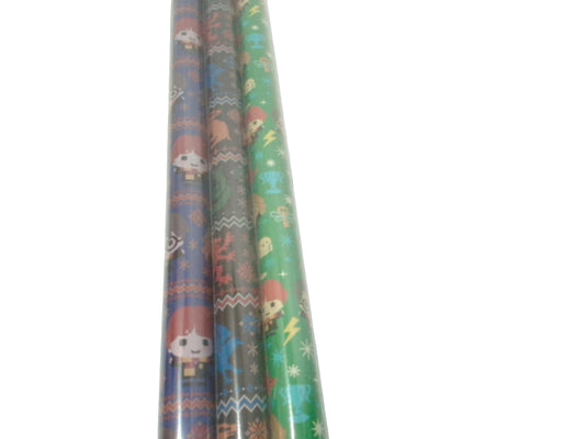 Gift Wrap 3 Rolls 60sq. ft. Harry Potter Assorted (ENDCAP) - Additional View