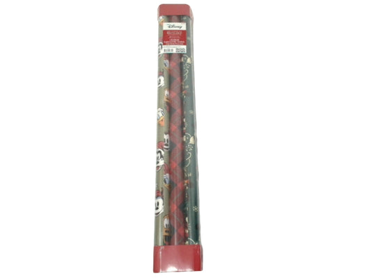 Xmas Gift Wrap 3 Rolls 60sq. ft. Disney Mickey Mouse Assorted (ENDCAP)