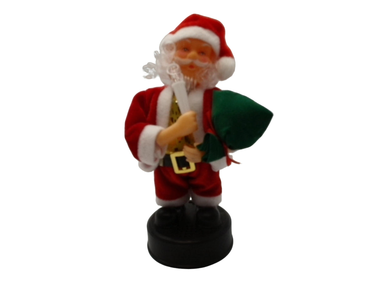Musical Christmas Moving Figure 10" Santa