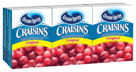 Ocean Spray Craisins Dried Cranberries 6 Boxes x 28.3g.