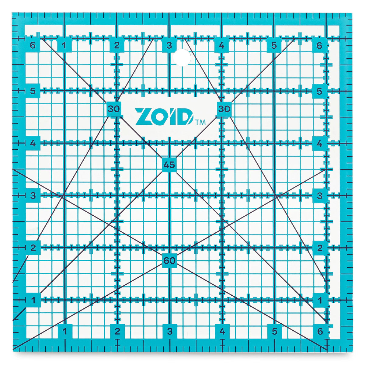 Acrylic Ruler 6.5" x 6.5" Zoid - Additional View