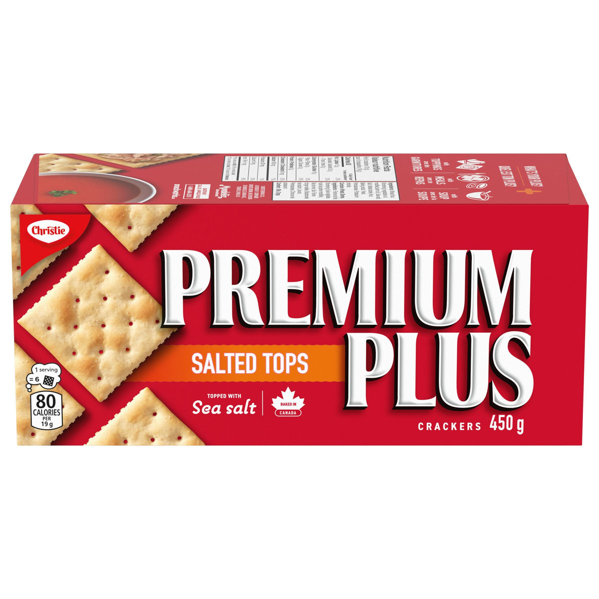 Premium Plus Crackers Salted Tops 450g.