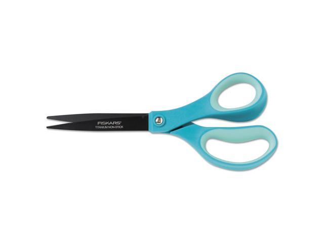 Scissors 8" Titanium Non Stick Blades Softgrip Handle Ass't Colours Fiskars - Additional View