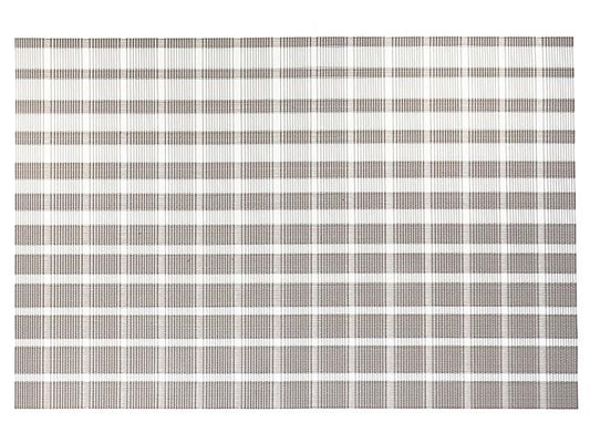 Woven Pvc Placemat Set Of 4 Basketweave Sand 17.7" X 11.8" X 0.1
