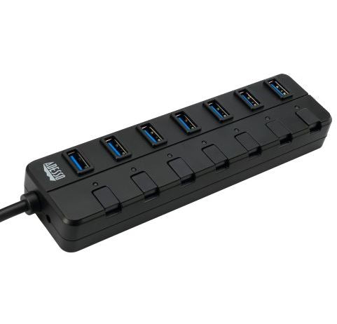 Powered USB Hub 7 Port USB 3.0 5Gbps