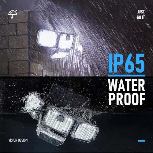 Solar 228 LED Light PIR Motion Sensor Multiple Head With Remote (Model: 1788) - Additional View