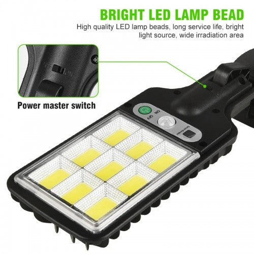 Lampe Solaire LED 108 COB (Modèle: 616) (affichage)