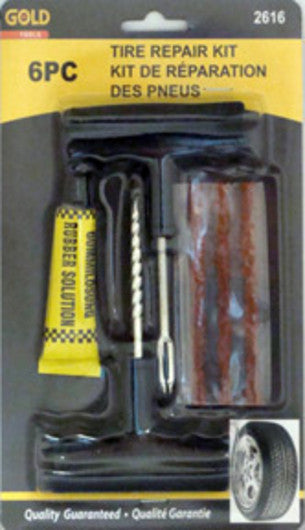 Tire repair kit 6 pieces