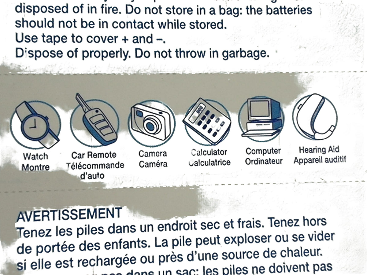 button cell batteries Assorted - Additional View