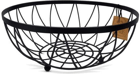 Market Finds 12" Metal Wire Fruit Bowl – Matte Black