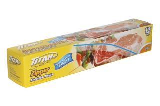 zipper freezer. bags Large 12/bx 24/cs Titan