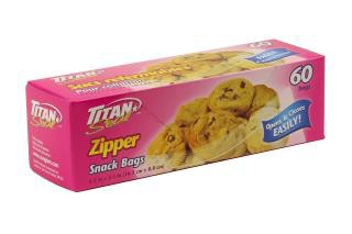 Snack Zipper Bag 60/bx 24/cs Titan