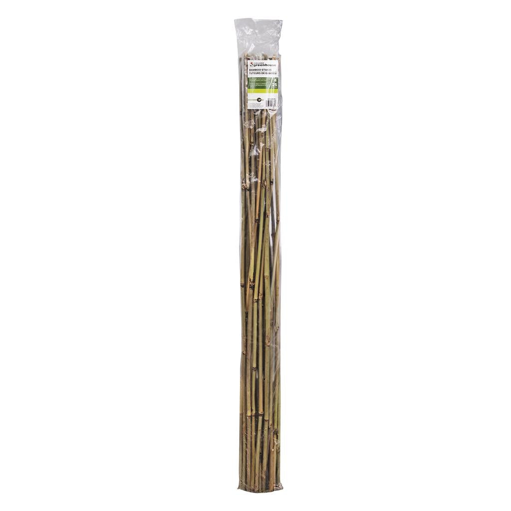 Bamboo Stakes 4' 25pk. Supports Plants & Trees