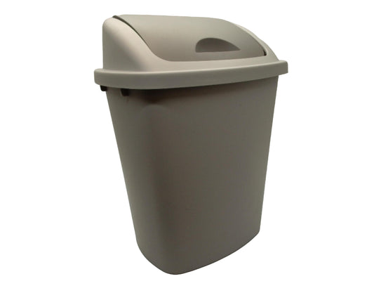 Poubelle en plastique à poussoir 25L 27x19,5x51 cm