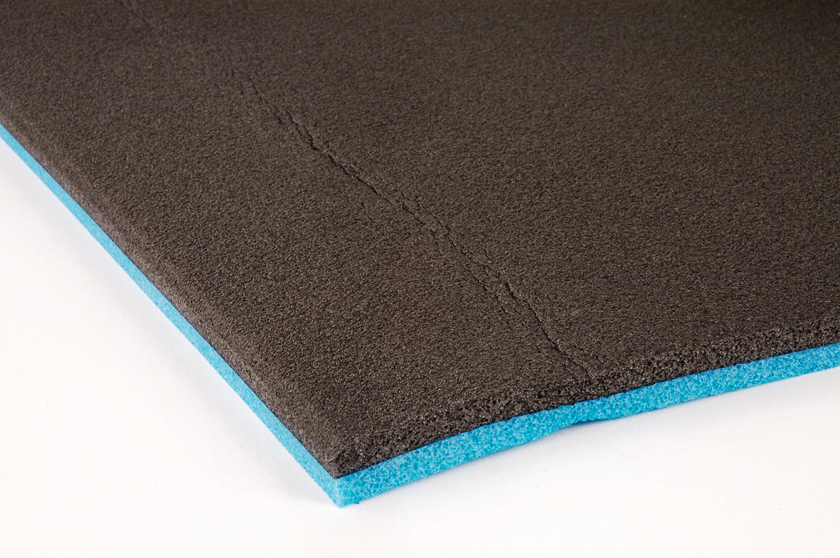Double Layer Foam Pad 20x72x0.5 Inch 51x183x1.3cm Blue/black