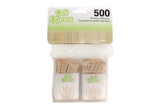 TOOTHPICKS 250/CONTAINER x 2/PK x 24/CS CAFE EXPRESS