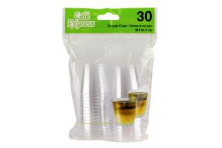 1oz PLASTIC SHOOTER CUPS 30 X 36/CS CAFE EXPRESS