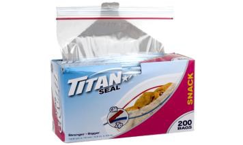 SNACK BAG 200/PK TITAN SEAL