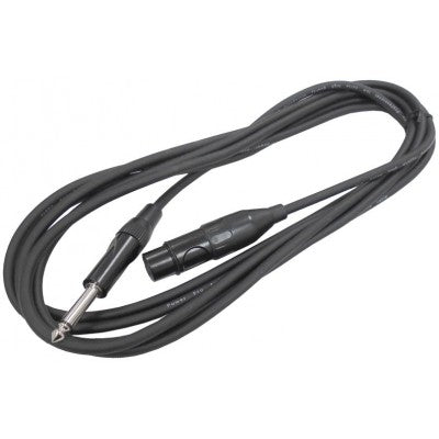 cable XLR female to 1/4" mono - 25 feet
