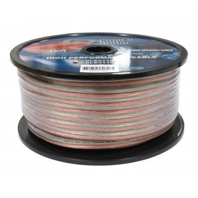Fil pour haut-parleur 10 AWG CCA transparent, rouleau de 150 pieds vendu au pied linéaire