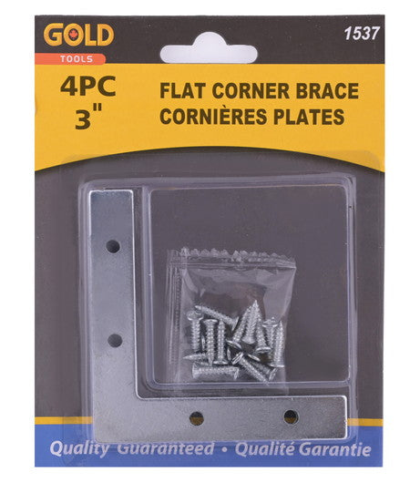 Corner irons flat 3 inch