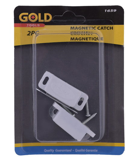 Loquet magnétique pour portes d'armoire 2 pcs