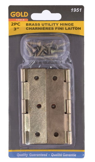 Hinge Brass 3 inch 2 pc