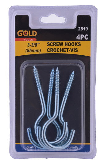 Screw hooks 4pc 85mm