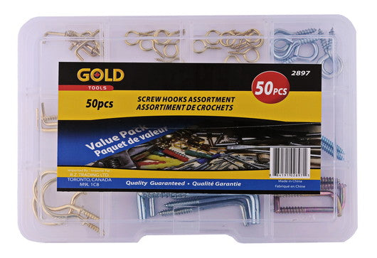 Screw hook assortment 50 pcs