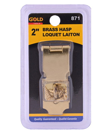 Brass Hasp 2 inch with screw