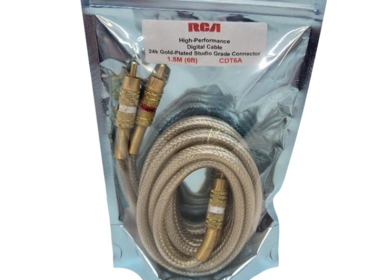 Câble RCA audio numérique stéréo de 1,8 m