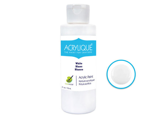 Acrylic Paint 001 WHITE 4oz Acrylique