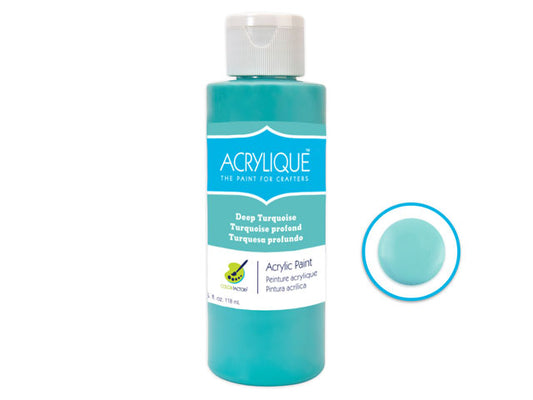 Acrylic Paint 020 DEEP TOURQUOISE 4oz Acrylique