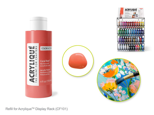 Acrylic Paint 025 CORAL REEF 4oz Acrylique
