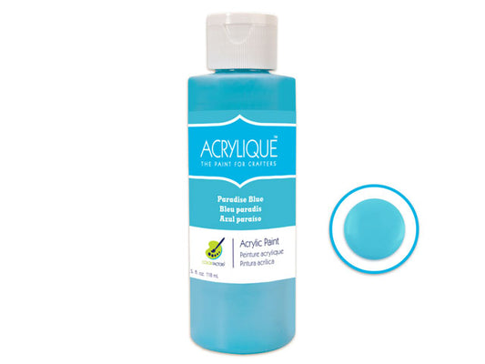 Acrylic Paint 085 PARADISE BLUE 4oz Acrylique