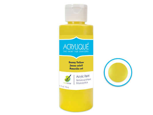 Acrylic Paint 110 SUNNY YELLOW 4oz Acrylique