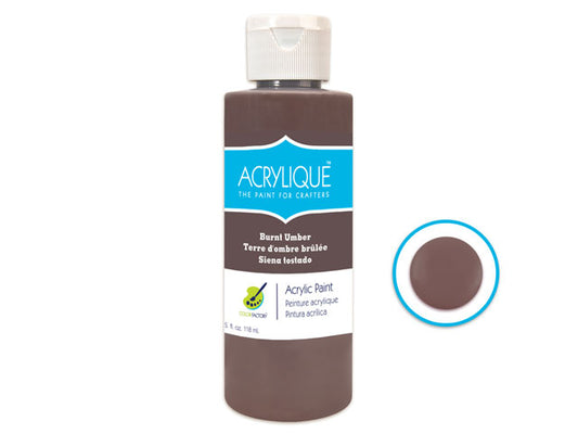 Acrylic Paint 170 BURNT UMBER 4oz Acrylique