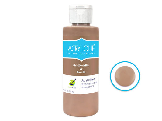 Acrylic Paint 185 GOLD METALLIC 4oz Acrylique