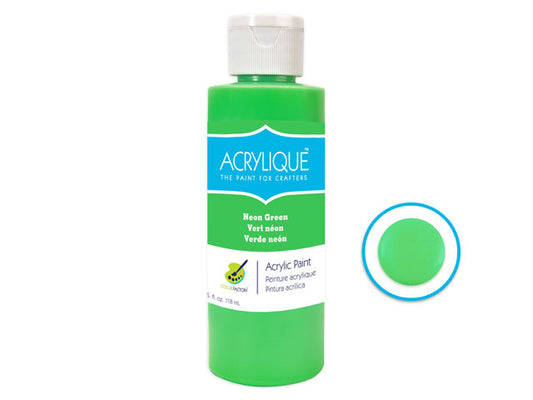 Acrylic Paint 205 NEON GREEN 4oz Acrylique