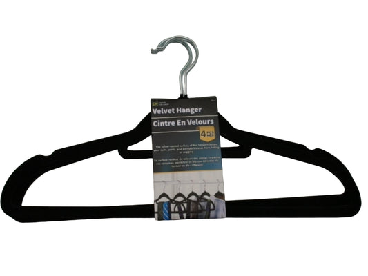 clothes hanger velvet 4 pieces