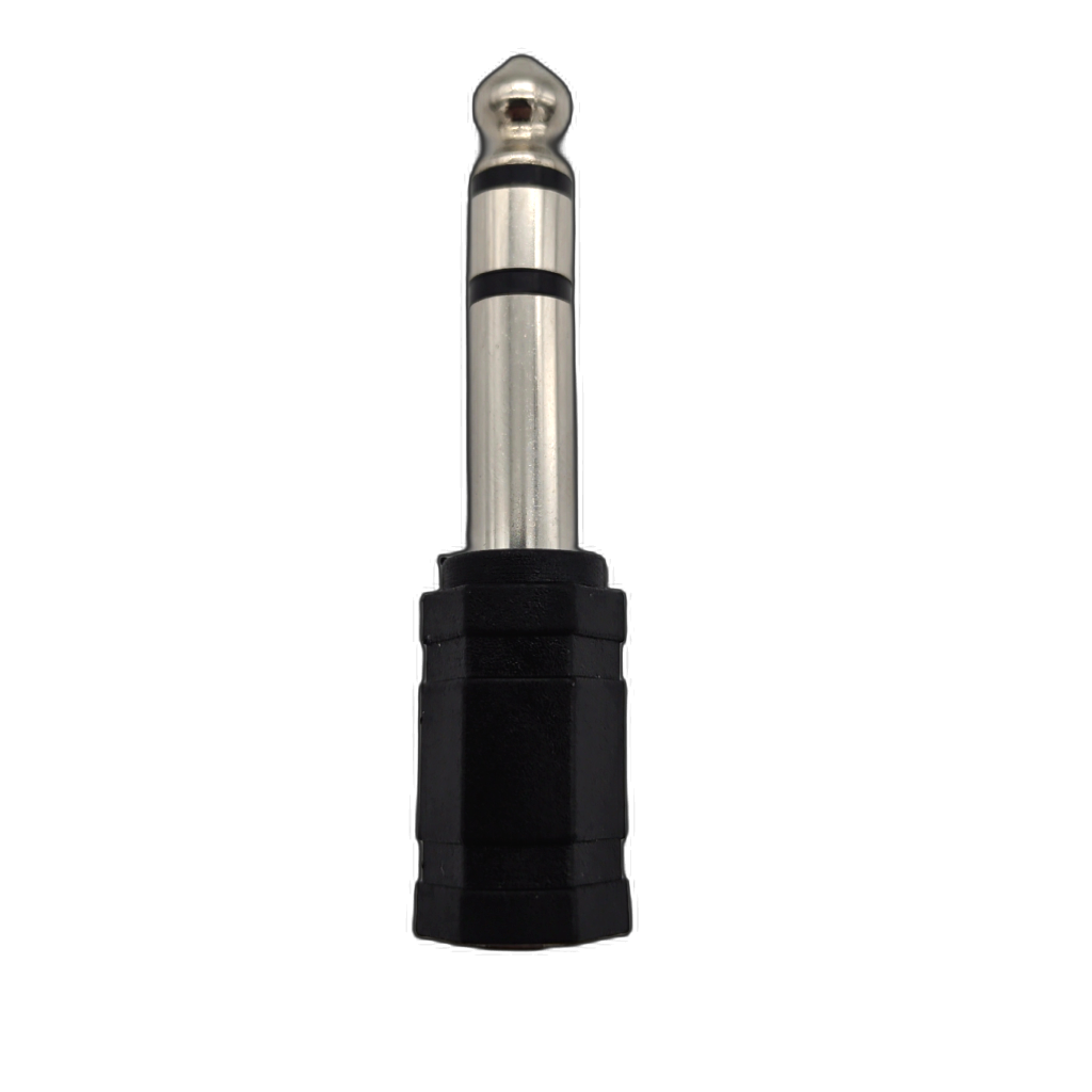 1/4" male stereo to 1/8" female stereo adapter