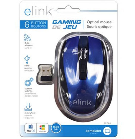 Mouse Wireless 1600 DPI 2.4G