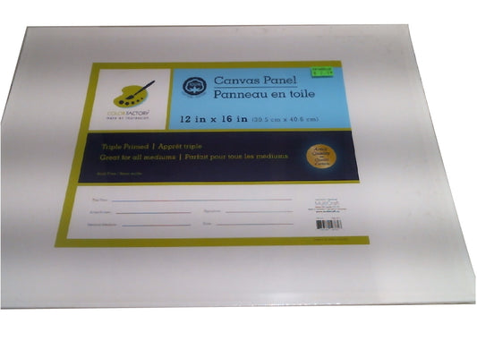 Canvas Panels Primed 12"x16" Artist Quality