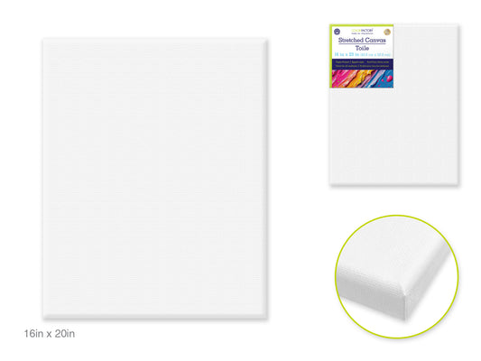 Stretch Artist Canvas 16x 20" Primed Backed Stapled